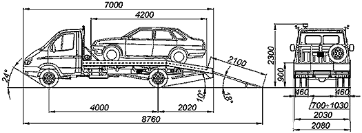 Эвакуаторная платформа своими руками на газель чертежи